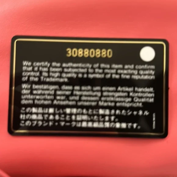 Chanel 19 bag sequins, medium, coral and all collateral - Picture 10 of 14